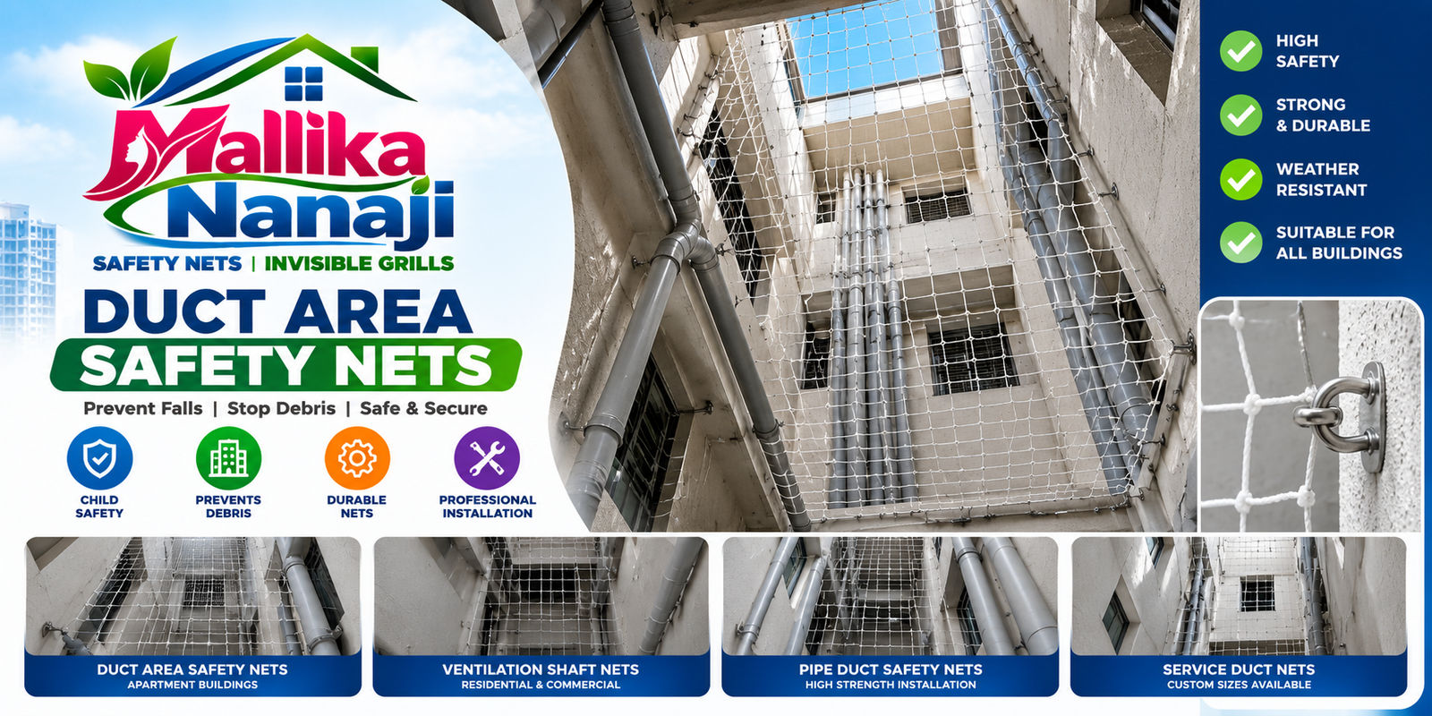 Mallika Nanaji Safety Nets & Invisible grills